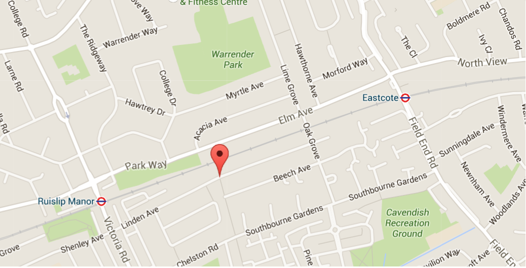 Map showing location of Sparks Therapy clinic