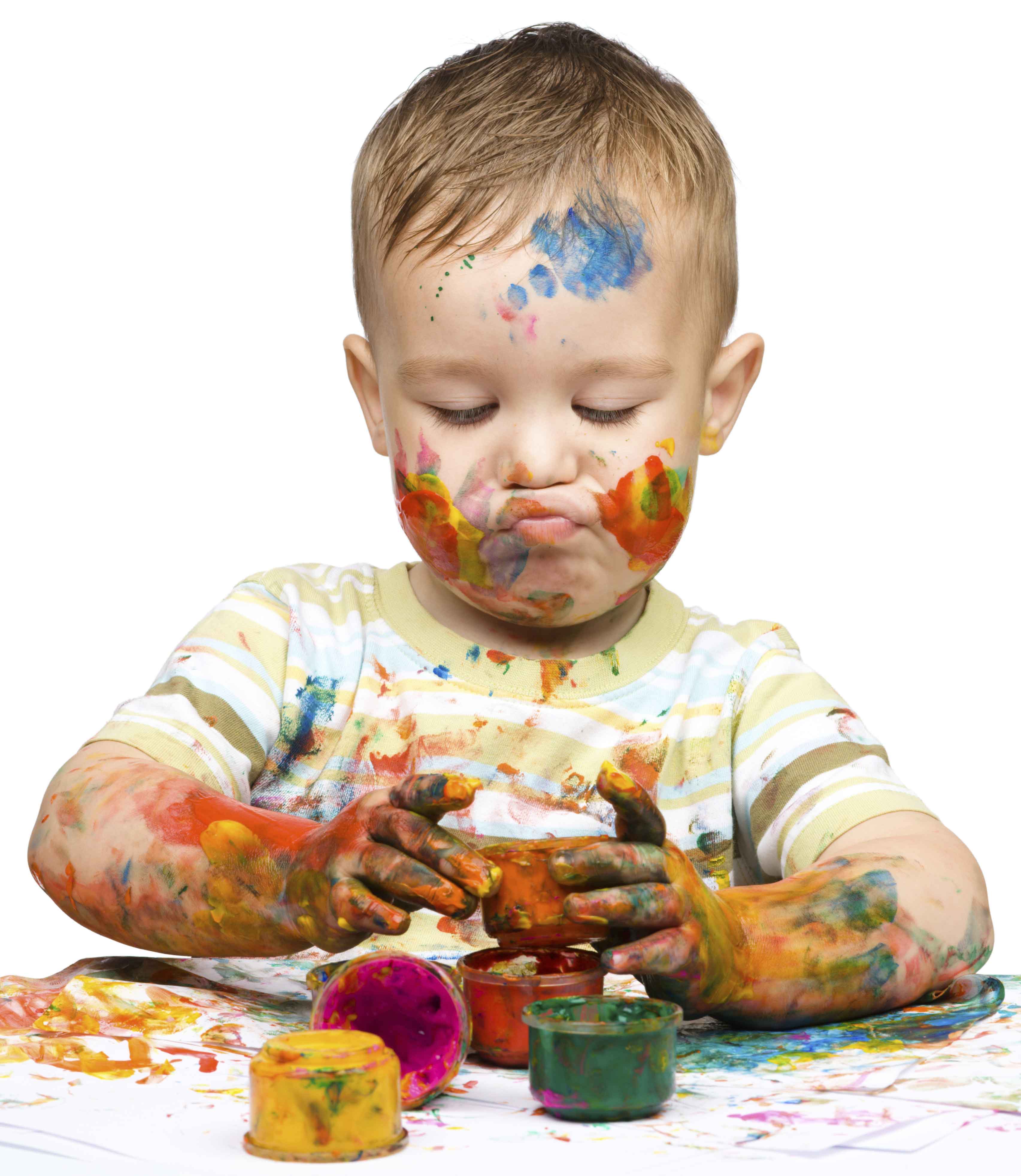 Child experiencing sensory integration therapy through play